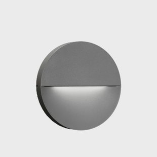 Eclipse LED Buiten Wandlamp Grijs FLOS - Terras - Aluminium