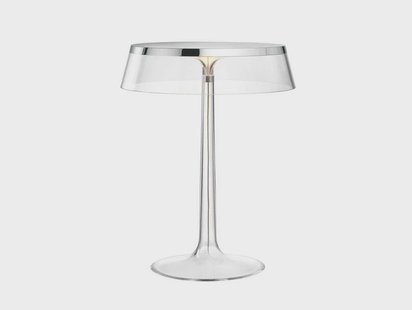 FLOS - Bon Jour T Tafellamp Chroom Transparant