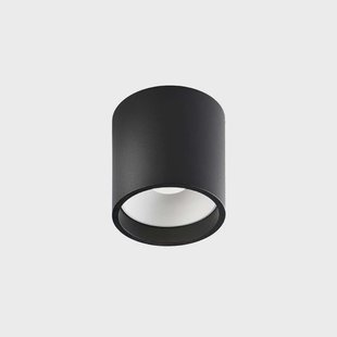 LIGHT-POINT - Solo 1 Round plafondlamp, zwart/wit, Ø 8 cm