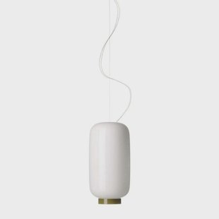 Chouchin 2 Reverse LED hanglamp, wit/groen Foscarini - Glas