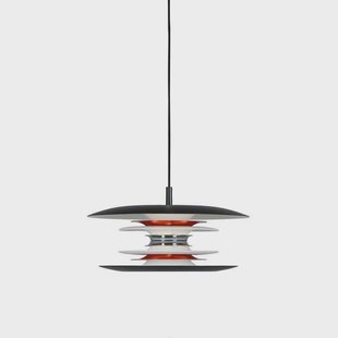 Diablo Hanglamp Ø300 Mat Zwart/Glanzend Rood Belid - Eetkamer - Metaal