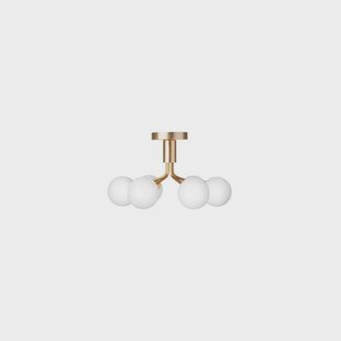 Nuura Aps - Apiales 6 plafondlamp Brushed Brass/Opal Nuura