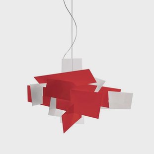 Big Bang LED Large Hanglamp Dimbaar Rood Foscarini - Kunststof