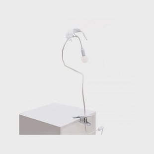 SELETTI - Sparrow Taking Off Klemlamp White