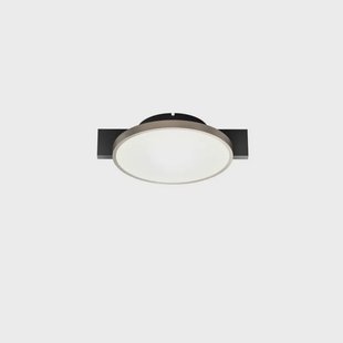 LIGHT-POINT - Inlay Round C1 plafondlamp, zwart/goud, 0,5 cm