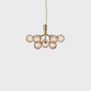 Nuura Aps - Apiales 9 kroonluchter, messing/goud, Ø 60 cm, 9-lamps Nuura