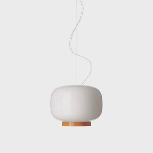 Chouchin 1 Reverse LED hanglamp, wit/oranje Foscarini - Glas