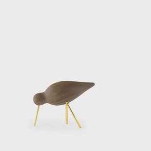 Normann Copenhagen - Shorebird beeldhouwwerk Medium Walnoot