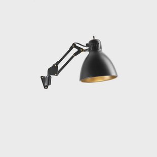 NORDIC LIVING - Archi W1 Wandlamp Matte Zwart/Goud