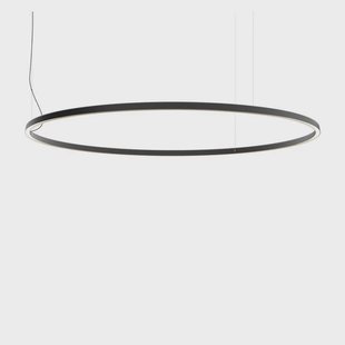 Compendium Circle LED Hanglamp Ø200 Black Luceplan - Eetkamer - Aluminium - Ring
