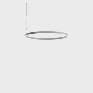 Compendium Circle LED Hanglamp Ø110 Alu Luceplan - Eetkamer - Aluminium - Ring