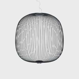 Spokes 2 Large LED Hanglamp Dimbaar Grafiet Foscarini - Metaal