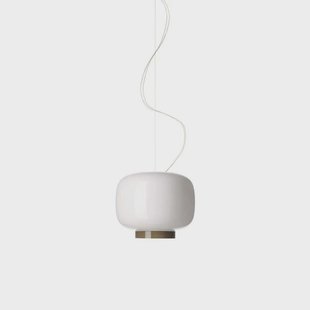 Chouchin 3 Reverse LED hanglamp, wit/grijs Foscarini - Glas