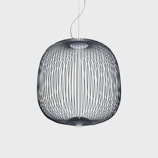 Spokes 2 LED Hanglamp Dimbaar Grafiet Foscarini - Metaal