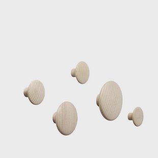 Muuto - Dots Wood Set Of 5 Oak