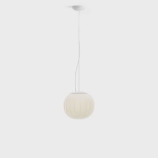 Lita Hanglamp Ø30 White Luceplan - Woonkamer - Glas