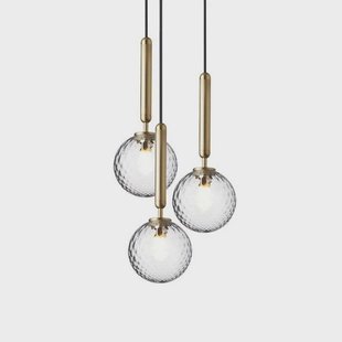 Nuura Aps - Miira 3 Kroonluchter Brass/Optic Clear Nuura