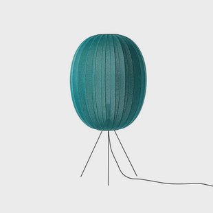 Made By Hand - Knit-Wit 65 High Oval vloerlamp, 130 cm, groen