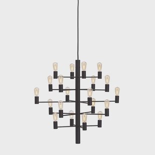 Herstal - Manola 20 Kroonluchter Zwart Dimbaar LED