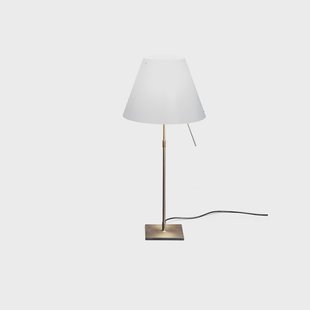 Costanza Tafellamp met Dimmer White/Brass Luceplan - Woonkamer - Aluminium