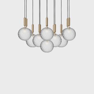 Nuura Aps - Miira 13 Kroonluchter Rock Gray/Optic Clear Nuura