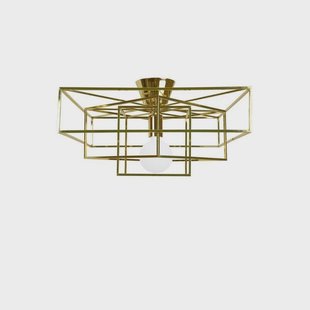 Globen Lighting - Cube Plafondlamp Brass
