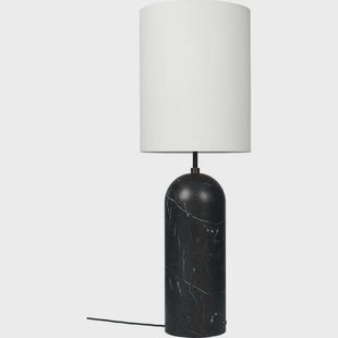 GUBI - Gravity XL High Vloerlamp Black Marble/White