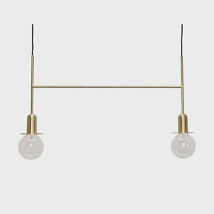 Twice Hanglamp Brass - Hübsch - Eetkamer - Metaal