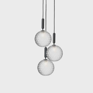 Nuura Aps - Miira 3 Kroonluchter Rock Grey/Optic Clear Nuura