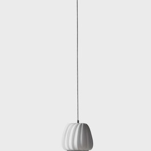 ST906 Hanglamp Mini 18x17 Wit/Grijs Tom Rossau - Woonkamer - Kunststof