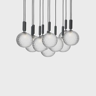 Nuura Aps - Miira 13 Kroonluchter Large Rock Grey/Optic Clear Nuura