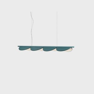 Almendra S4 Hanglamp Bay Blue Metallized FLOS - Aluminium