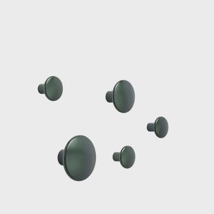 Muuto - Dots Metal Set Of 5 Dark Green