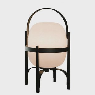 Santa & Cole - Cestita Alubat Portable Taffellamp IP65 Zwart