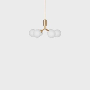 Nuura Aps - Apiales 6 hanglamp Brushed Brass/Opal Nuura