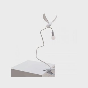 SELETTI - Sparrow Landing Klemlamp White