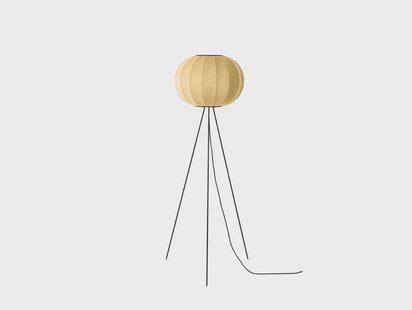 Knit-Wit 45 Round Vloerlamp Hoog Sunrise Made By Hand - Woonkamer - Aluminium