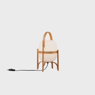 Santa & Cole - Cestita Taffellamp Wood/White