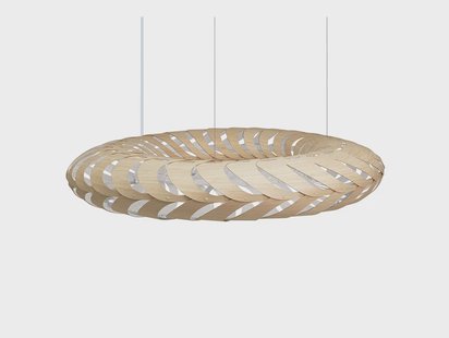 david trubridge - Maru Hanglamp Ø140 Wit 1 Kant