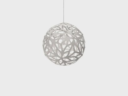 david trubridge - Floral Hanglamp Ø60 Wit 2 Kanten