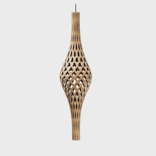david trubridge - Nikau Hanglamp Zwart 1 Kant
