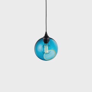 DESIGN BY US - Ballroom hanglamp, blauw/zwart, Ø 20 cm