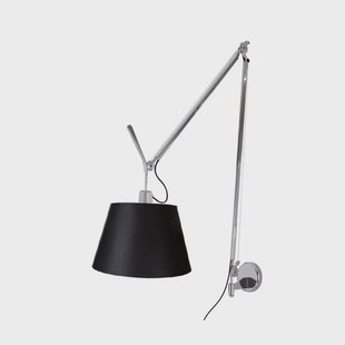 Artemide - Tolomeo Mega Wandlamp m/Dimmer Alu/Zwart