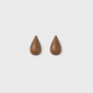 Normann Copenhagen - Dropit Kapstokhaak 2 pcs. Small Walnut