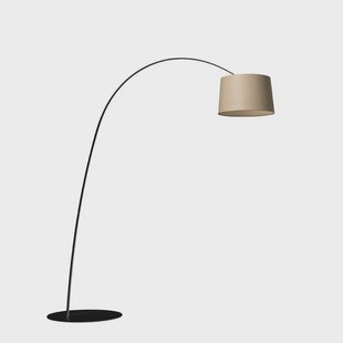 Twiggy LED Vloerlamp Black/Wood Foscarini - Woonkamer - Metaal