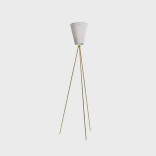 Northern - Oslo Wood Vloerlamp Goud/Wit