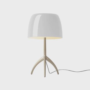 Lumiere Grande tafellamp, goud/wit, 45 cm Foscarini - Woonkamer - Aluminium