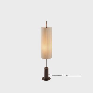 Dórica vloerlamp, 143 cm, bruin/beige Santa & Cole - Woonkamer - Metaal