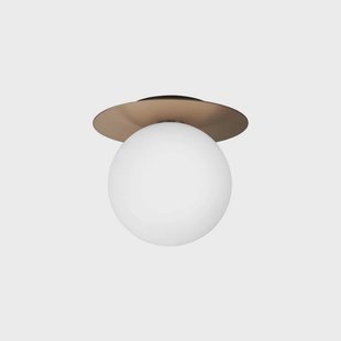 Nuura Aps - Liila 1 wandlamp, IP44, brons/opaal, Ø 20 cm Nuura
