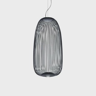 Spokes 1 LED Hanglamp Dimbaar Grafiet Foscarini - Metaal